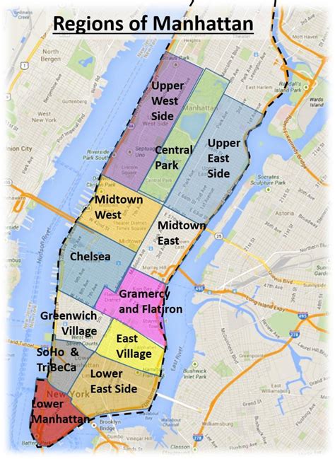 new york areas map.